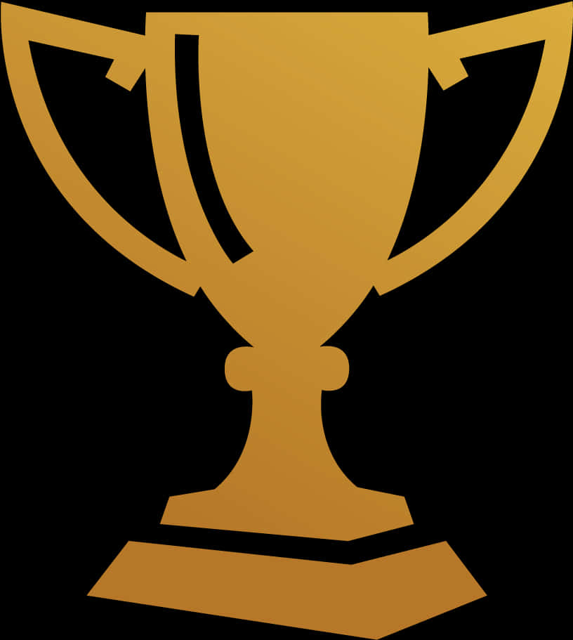 Golden Trophy Icon PNG Image