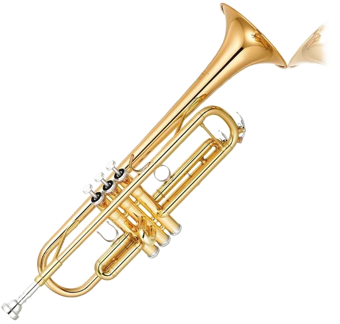 Golden Trumpet Isolated PNG Image