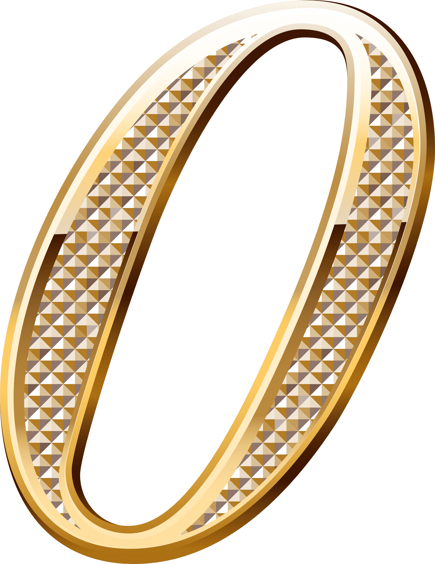 Golden Wedding Ring Clipart PNG Image