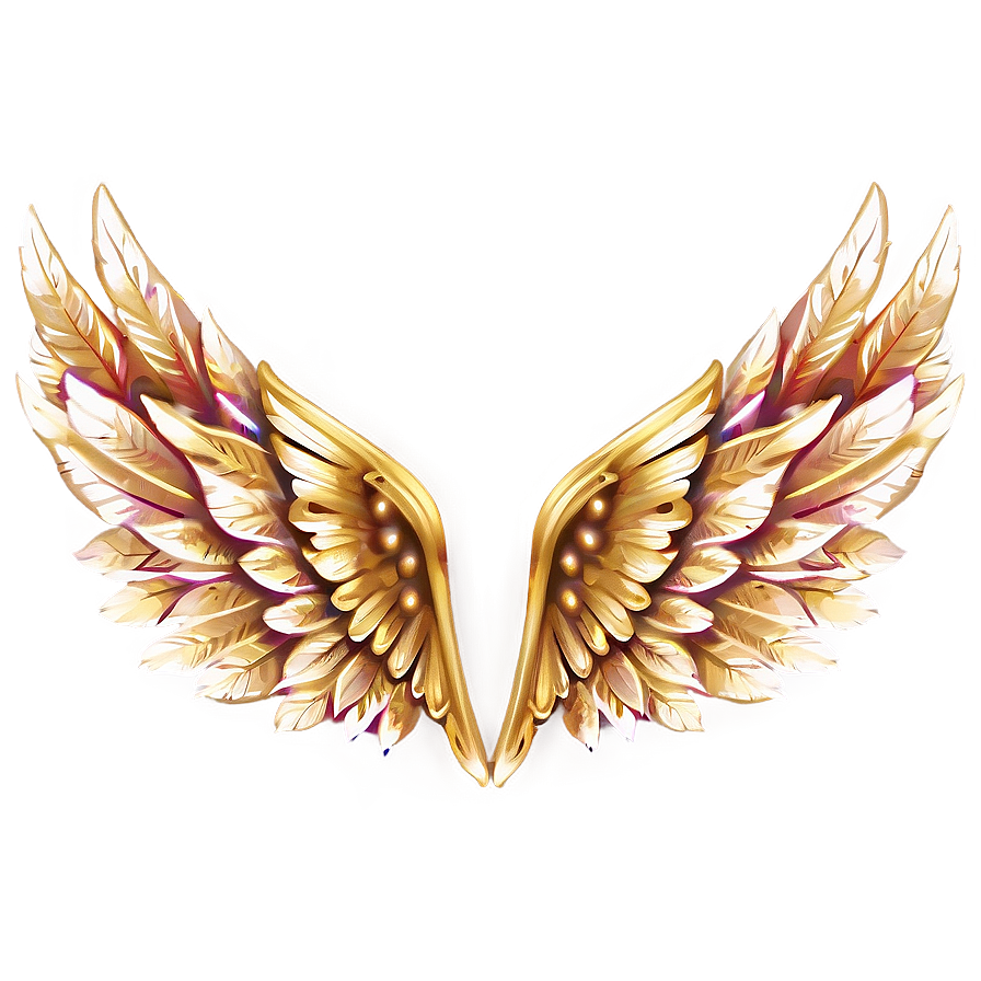 Golden Wings Png Wcw38 PNG Image