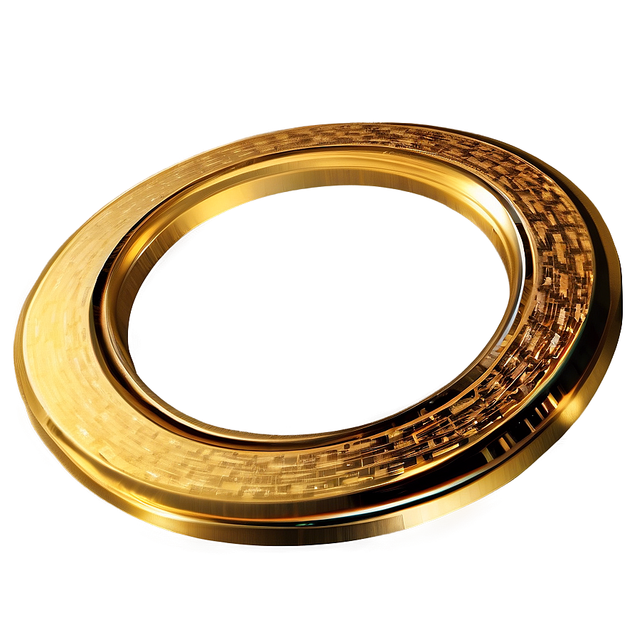 Golden Yellow Circle Image Png Ill PNG Image