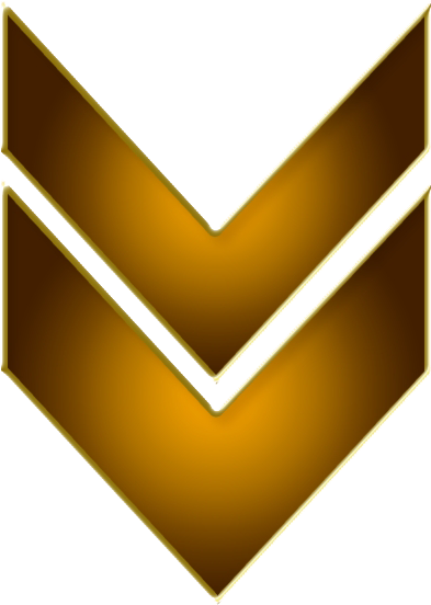 Golden3 D Down Arrow PNG Image