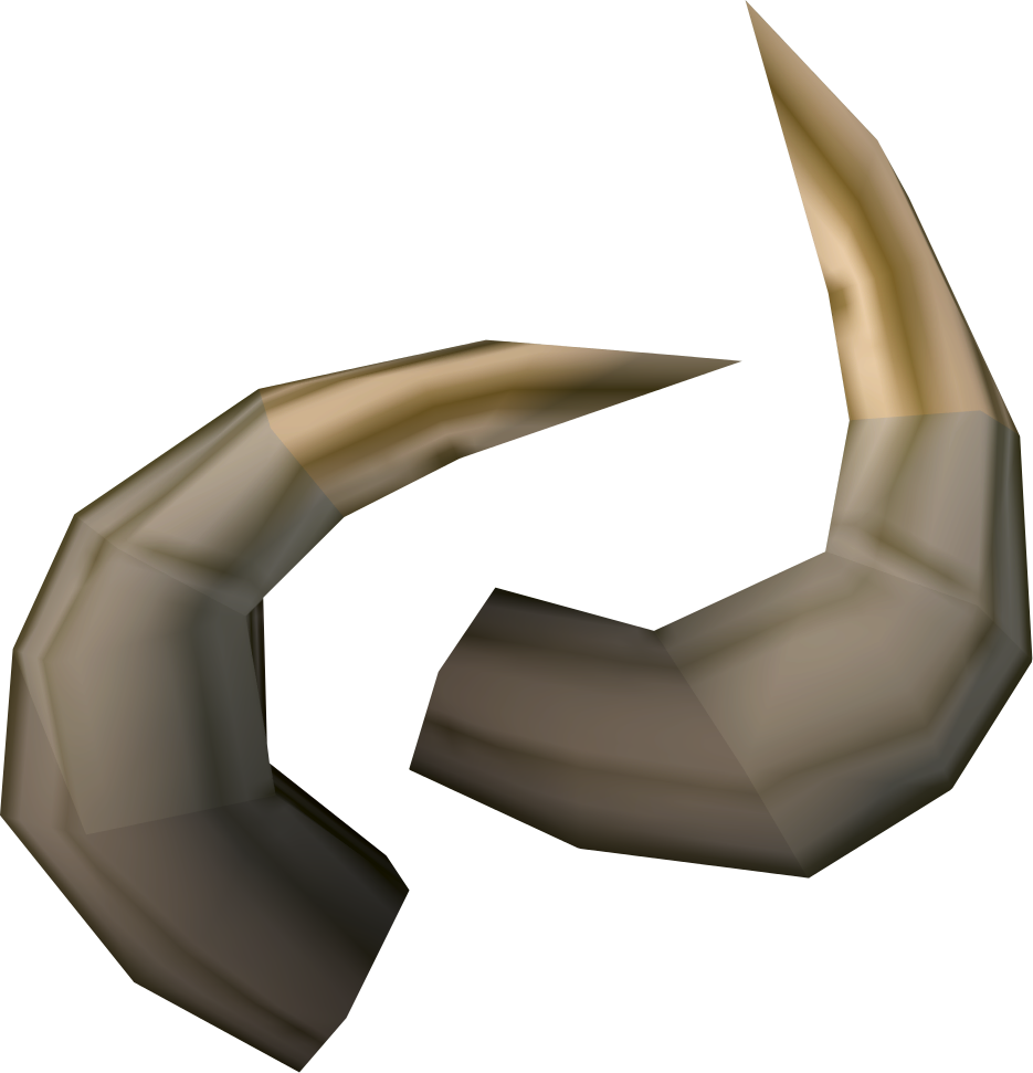 Golden3 D Rendered Horns PNG Image