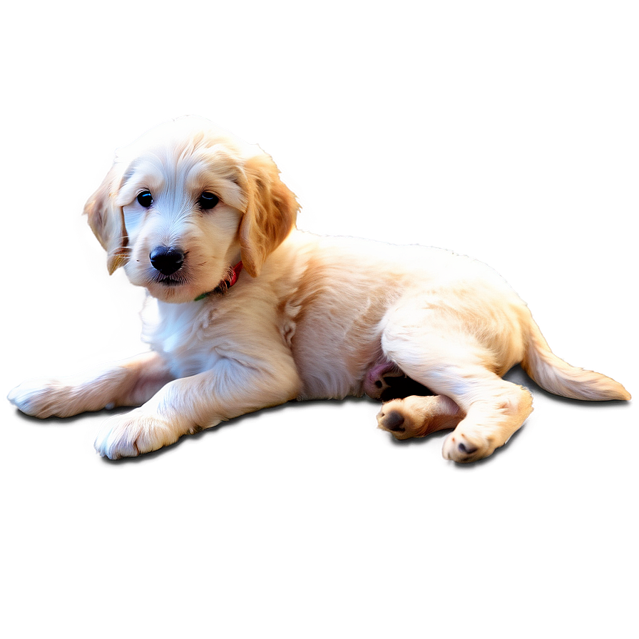 Goldendoodle With Puppies Png Vmg PNG Image