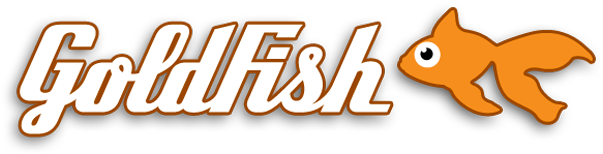 Goldfish Logowith Icon PNG Image