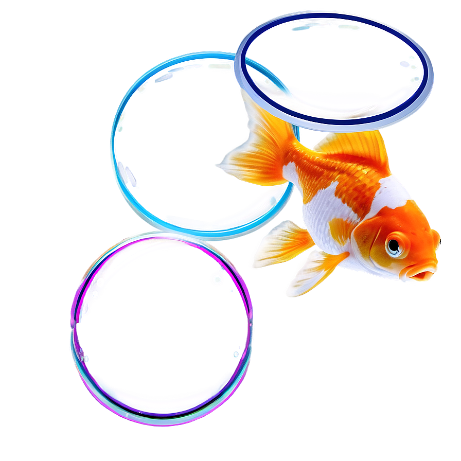 Goldfish With Bubbles Png 05212024 PNG Image