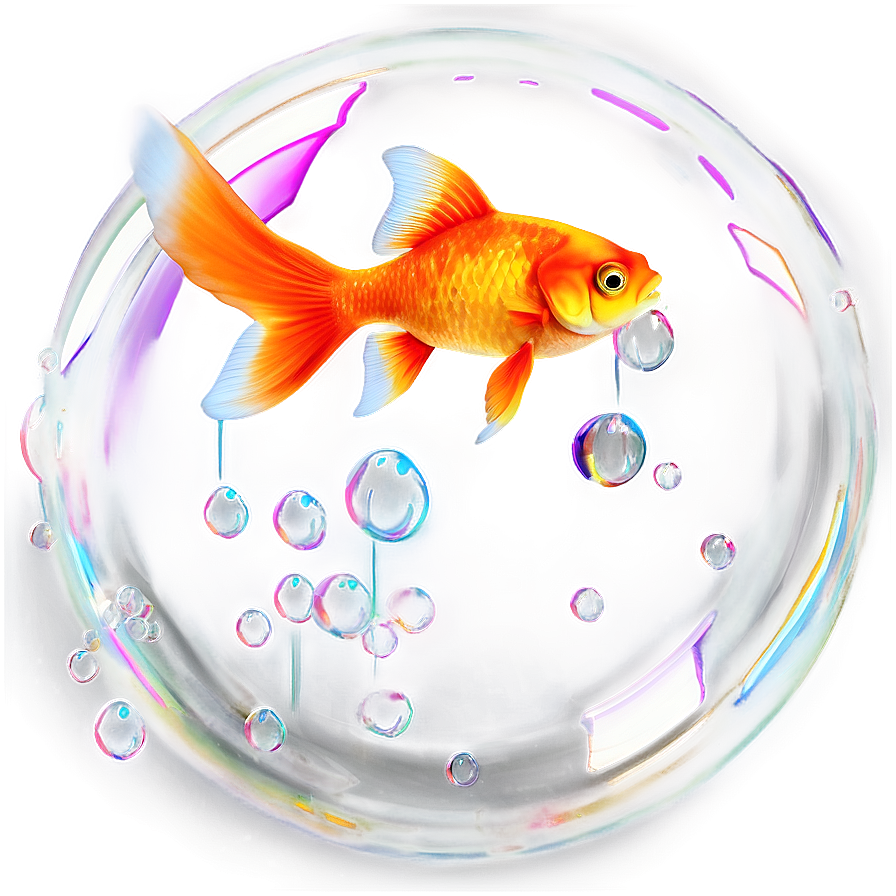 Goldfish With Bubbles Png 05212024 PNG Image