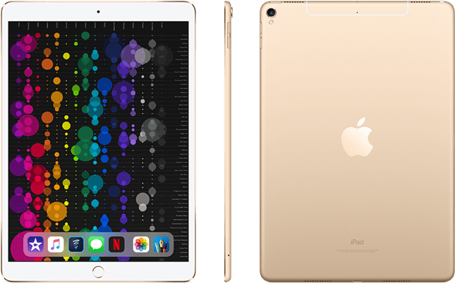 Goldi Pad Pro Frontand Back PNG Image