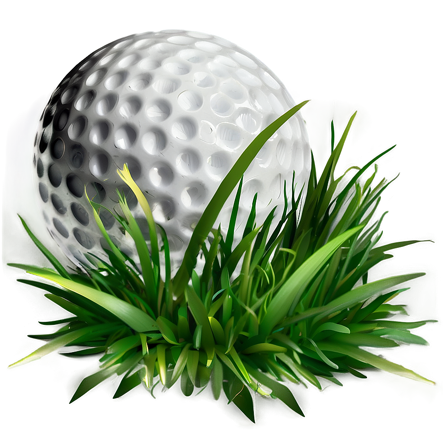 Golf Ball With Grass Png Ola32 PNG Image