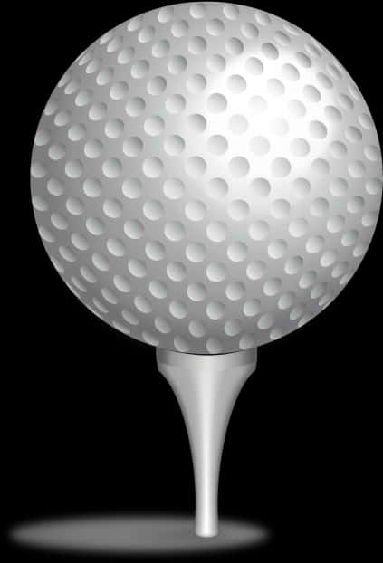 Golf Ballon Tee Graphic PNG Image