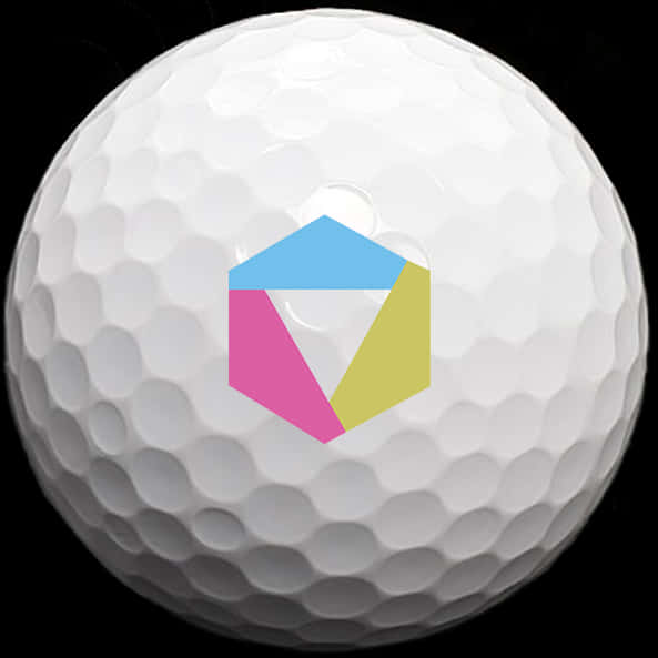 Golf Ballwith Logo Overlay PNG Image