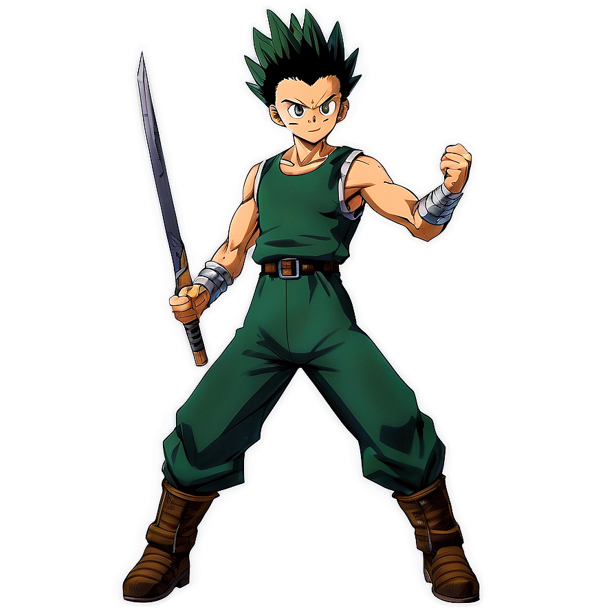 Gon Freecss In Battle Outfit Png Vfi PNG Image