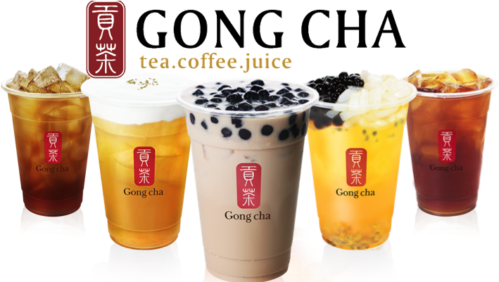 Gong Cha Bubble Tea Variety PNG Image