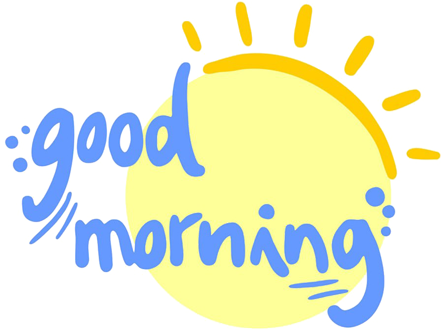 Good Morning Sunshine Greeting PNG Image