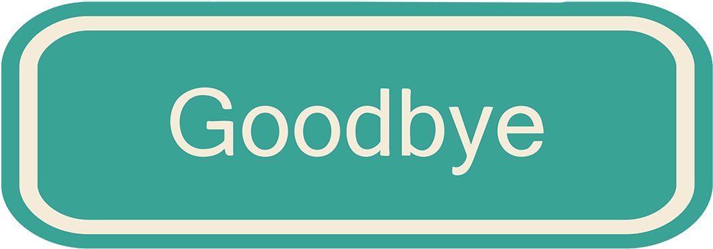 Goodbye Sign Graphic PNG Image