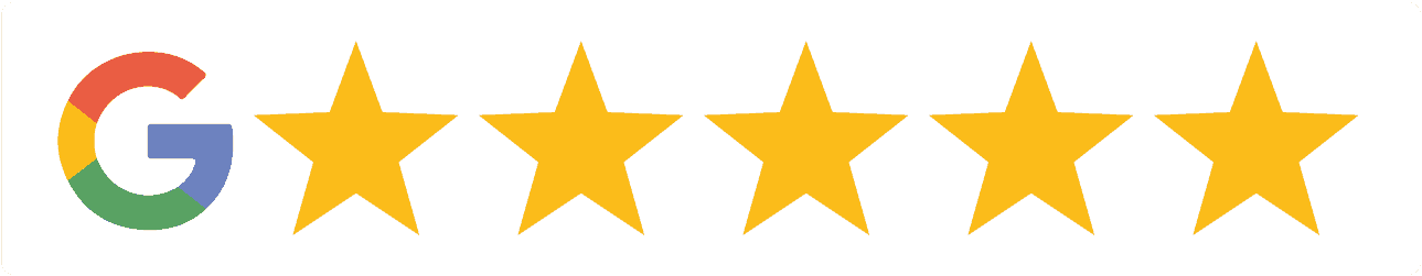 Google Five Star Rating PNG Image