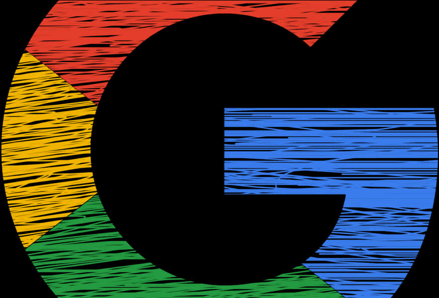 Google Logo Artistic Texture Interpretation PNG Image