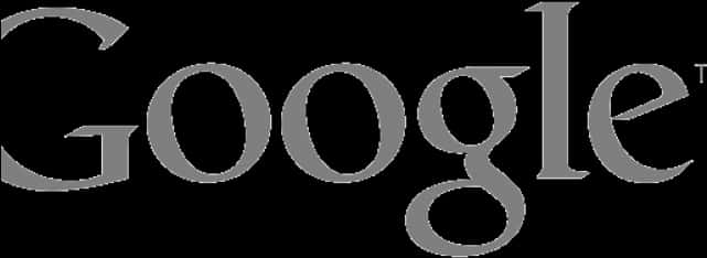 Google Logo Gray Scale PNG Image