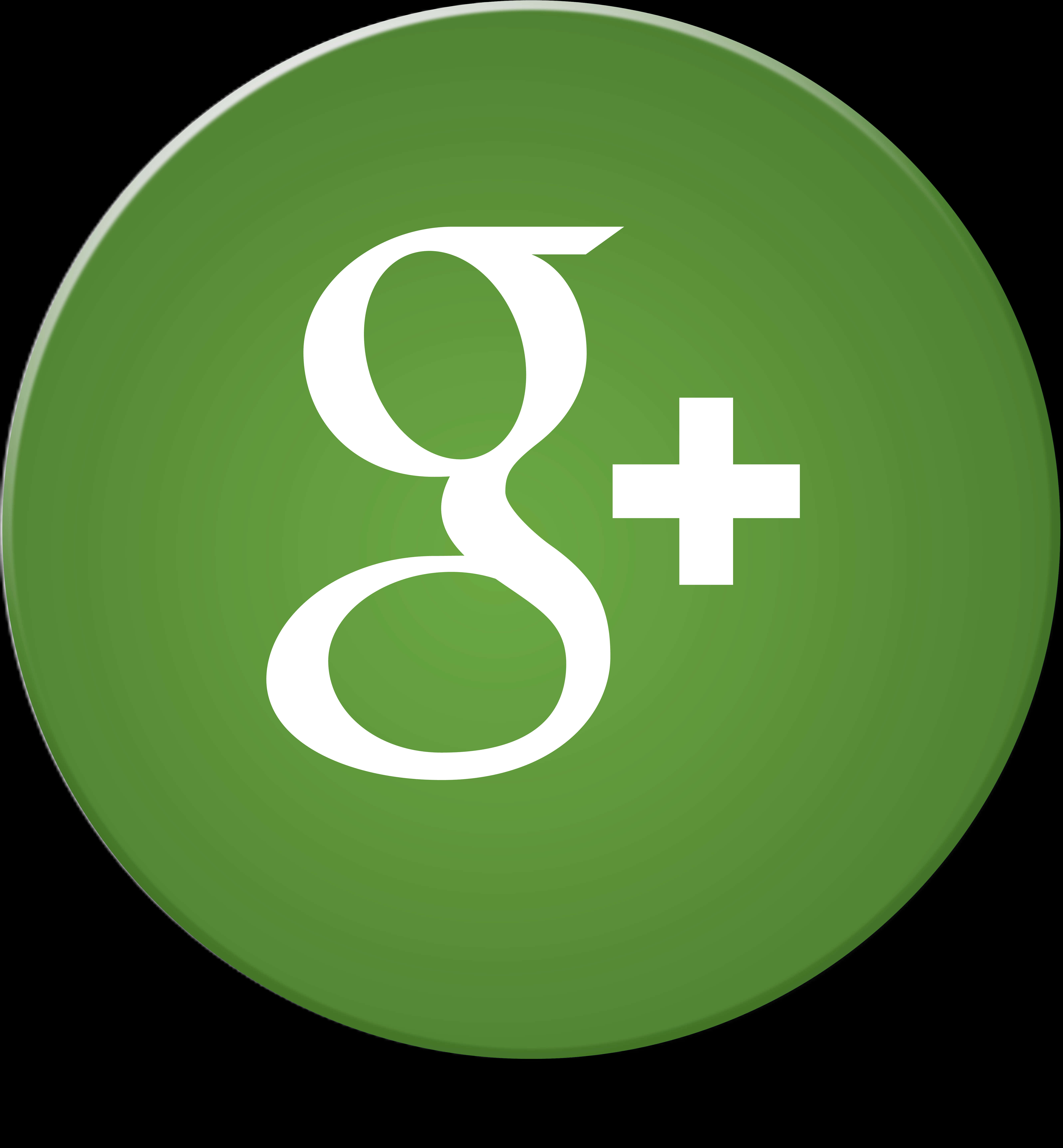 Google Plus Logo Green Background PNG Image