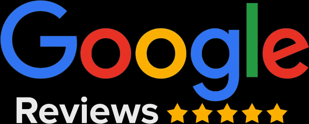 Google Reviews Logo Five Stars PNG Image