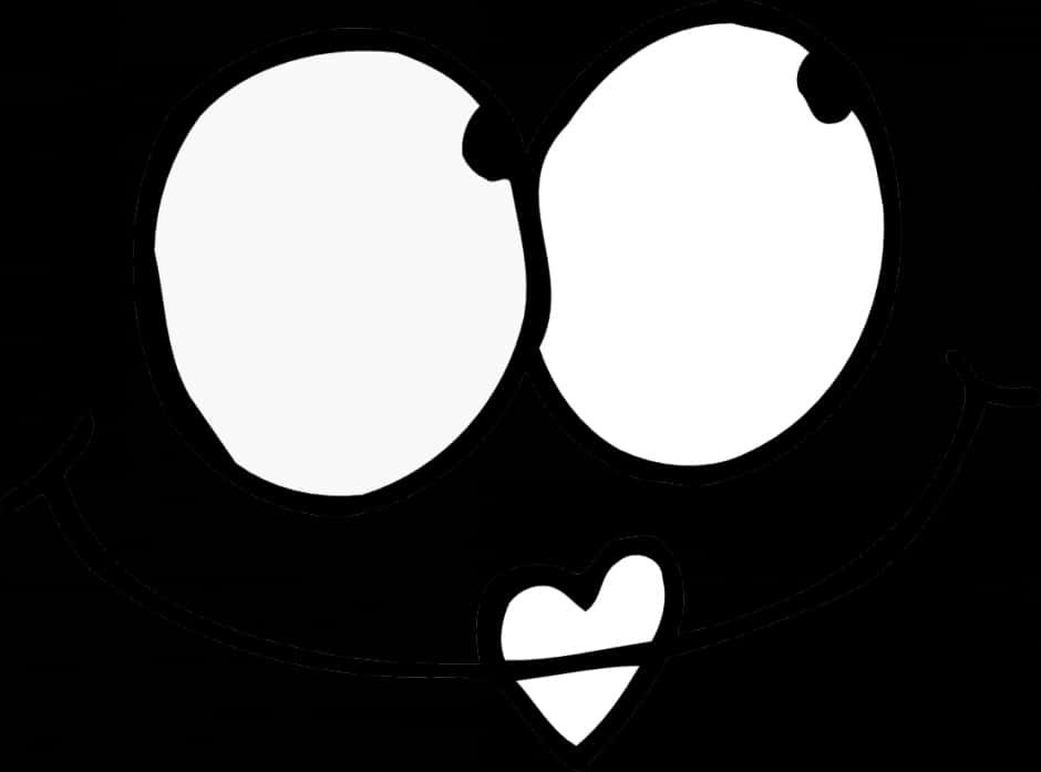 Googly Eyes Cartoon Face PNG Image