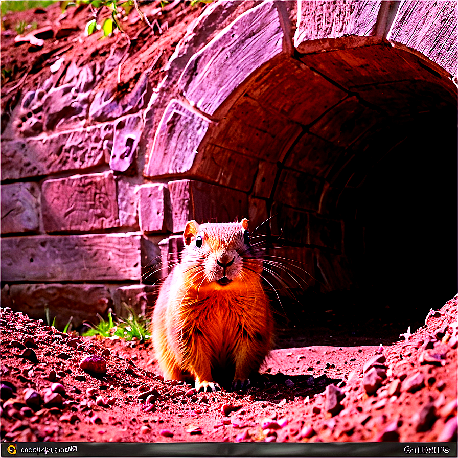 Gopher In A Tunnel Png 76 PNG Image