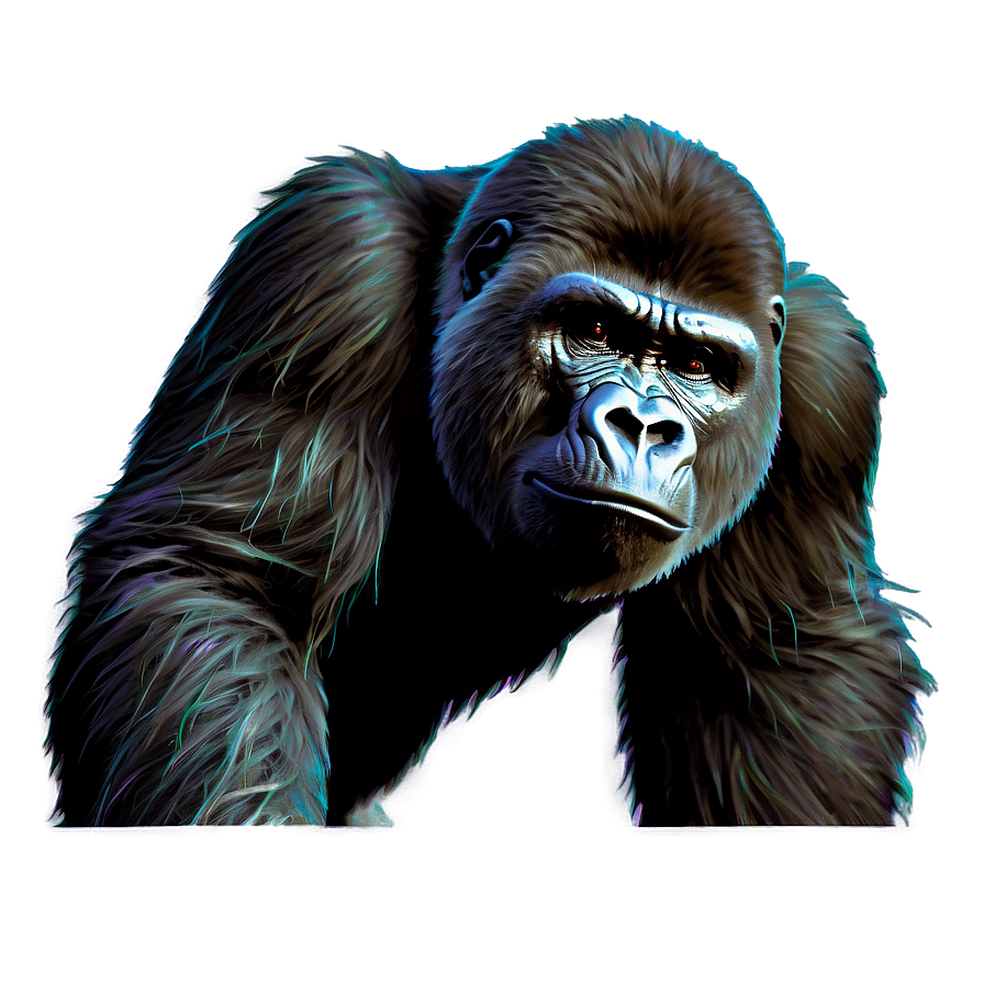 Gorilla Abstract Art Png Rqe PNG Image