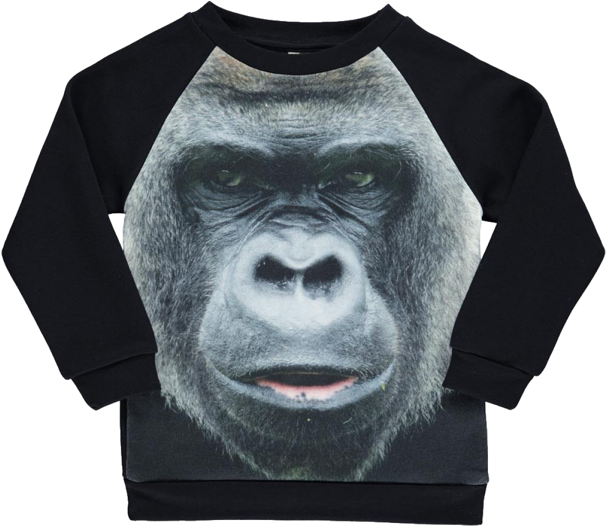 Gorilla Graphic Black Sweatshirt PNG Image