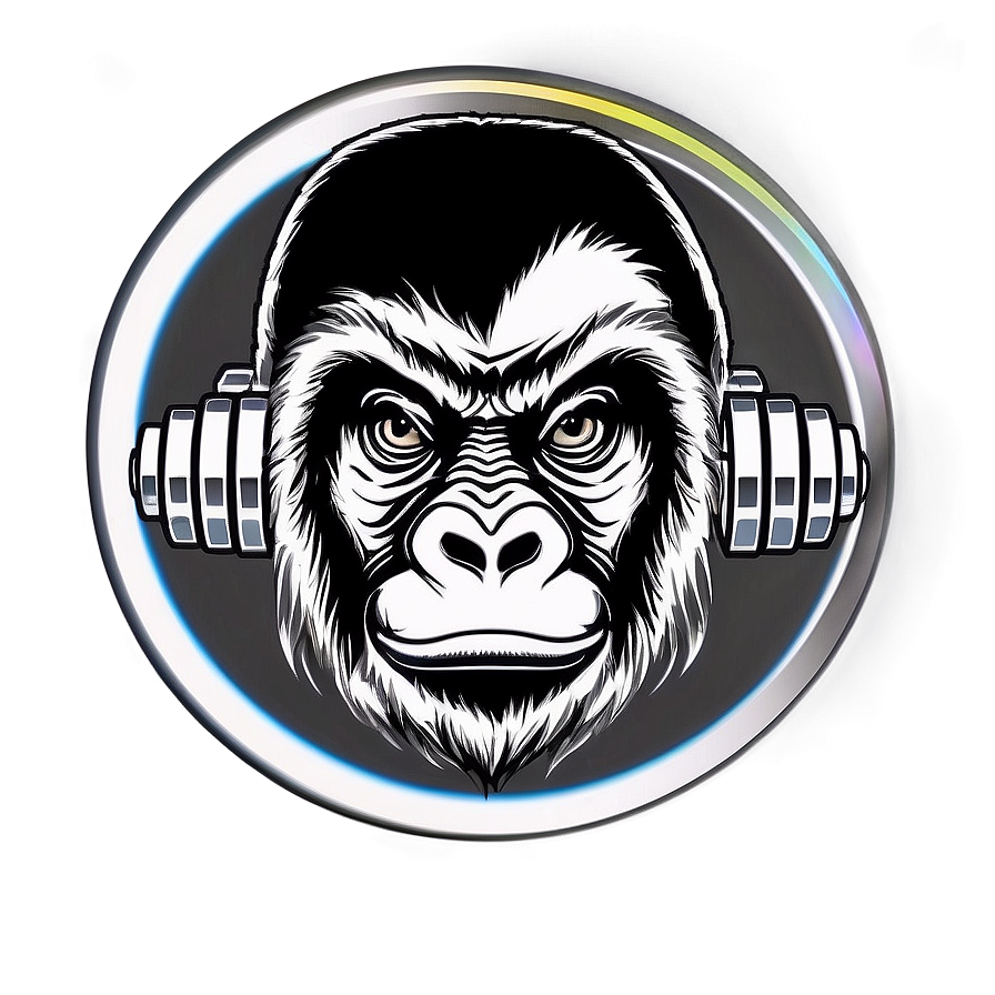 Gorilla Gym Fitness Logo Png Vro45 PNG Image