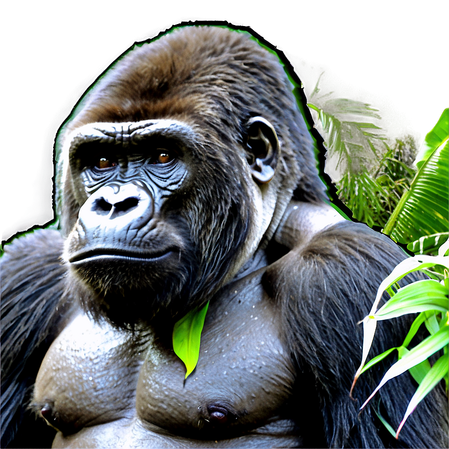 Gorilla In Jungle Png 22 PNG Image