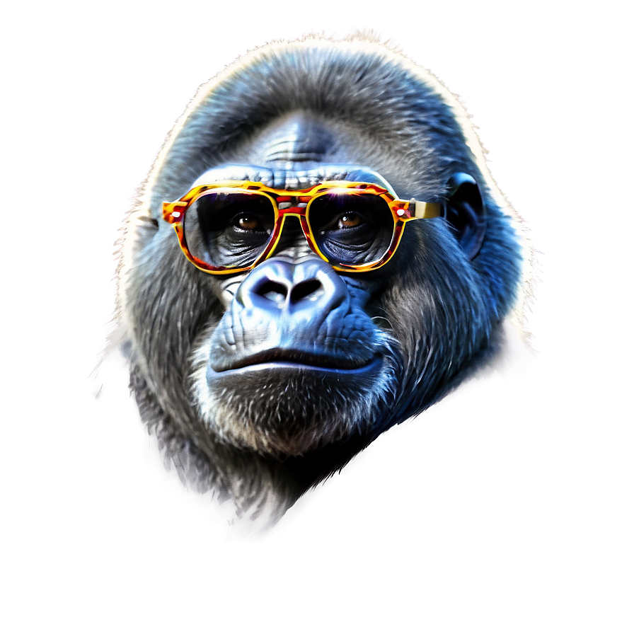 Gorilla With Cool Glasses Png Vix77 PNG Image