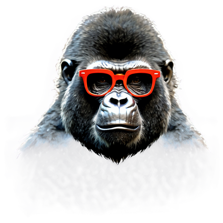 Gorilla With Custom Glasses Png Mbw PNG Image