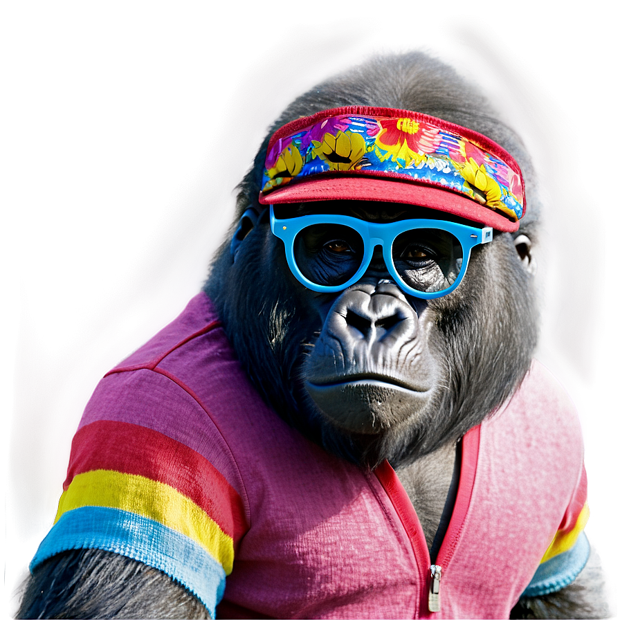 Gorilla With Hip Glasses Png 86 PNG Image