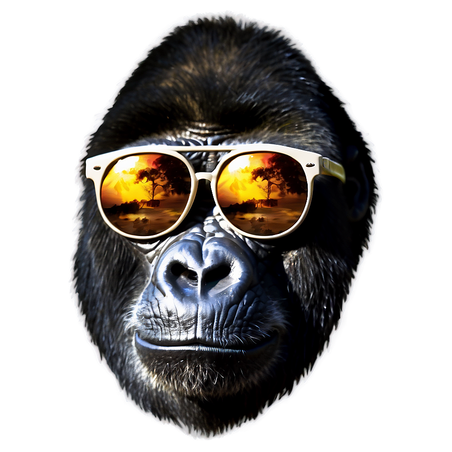 Gorilla With Sunglasses Png 05212024 PNG Image