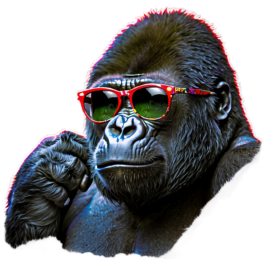 Gorilla With Sunglasses Png Get12 PNG Image