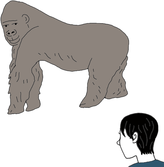 Gorillaand Child Illustration PNG Image