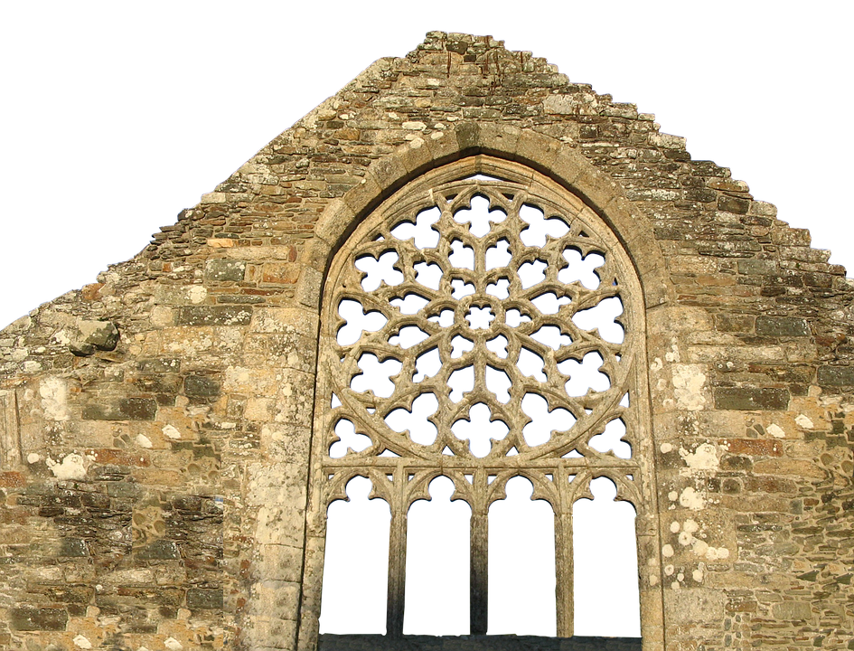 Gothic Architecture Window Ruins PNG Image