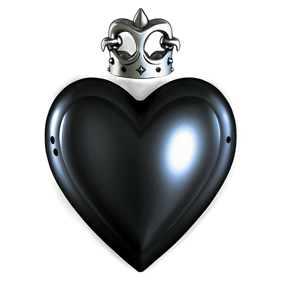 Gothic Black Heart Png 31 PNG Image