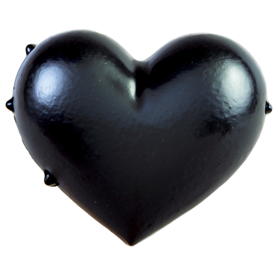 Gothic Black Heart Png Fvc56 PNG Image