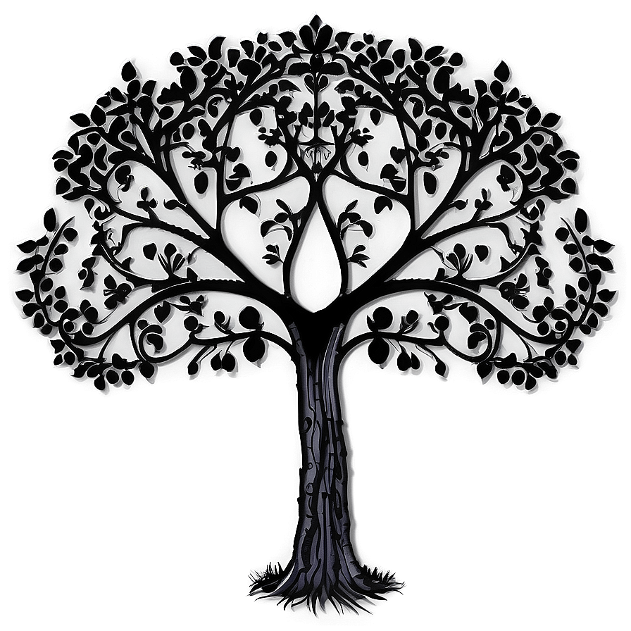 Gothic Black Trees Png Qkc42 PNG Image