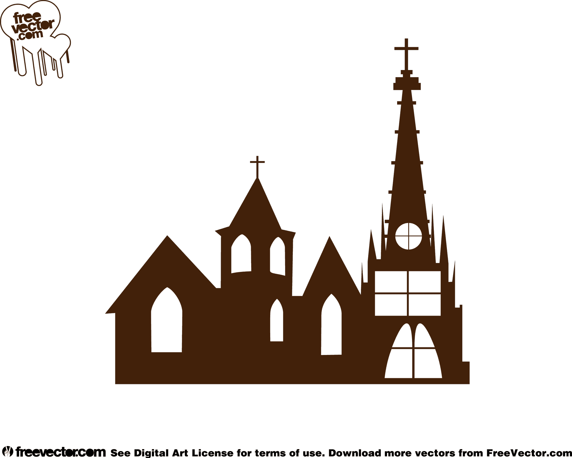 Gothic_ Church_ Vector_ Illustration PNG Image