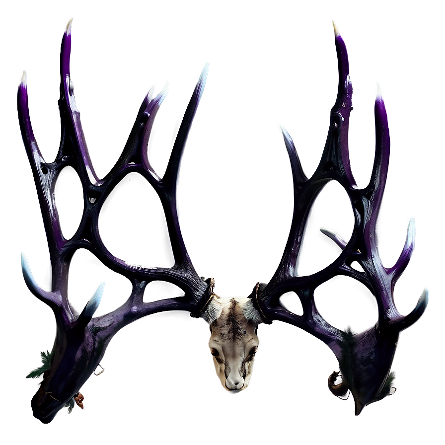 Gothic Deer Antler Aesthetic Png Ekn PNG Image