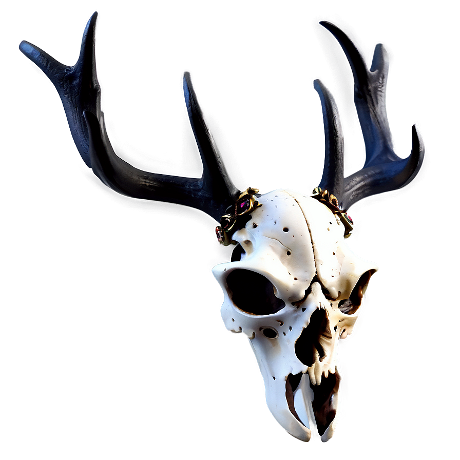 Gothic Deer Skull Decor Png 13 PNG Image