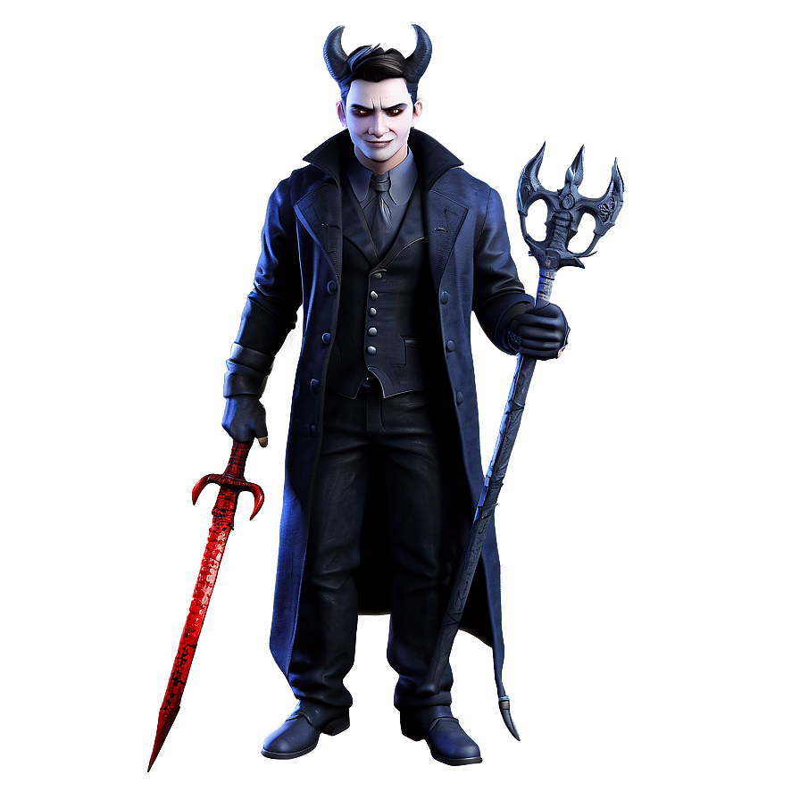 Gothic Devil Artwork Png Mxa PNG Image