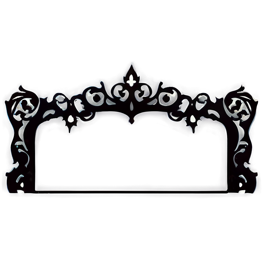 Gothic Fancy Frame Png Kdh74 PNG Image