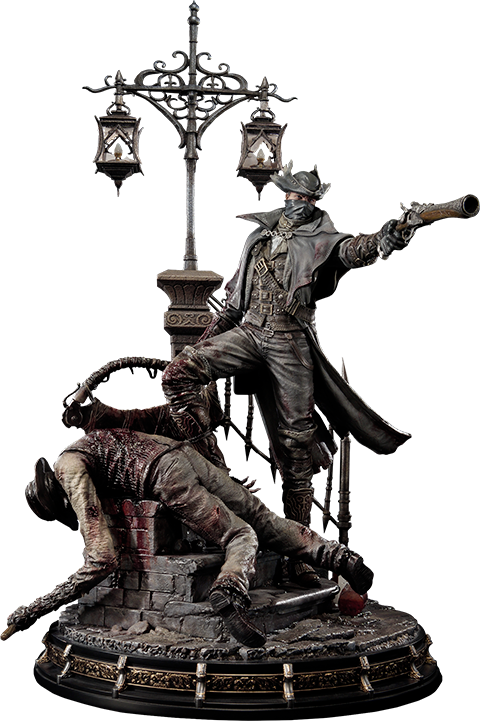 Gothic Hunter Victory Pose PNG Image