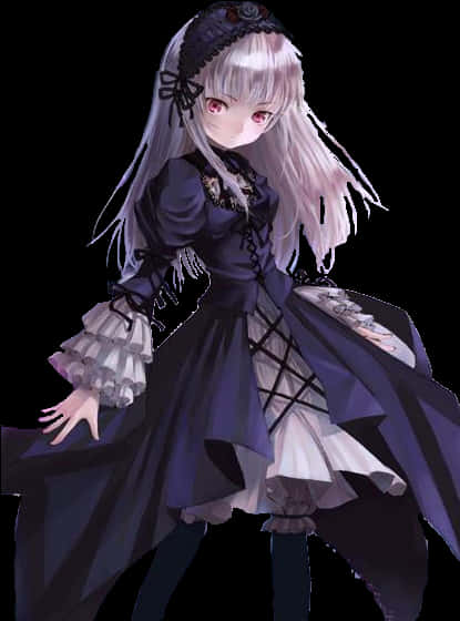 Gothic Lolita Anime Character PNG Image