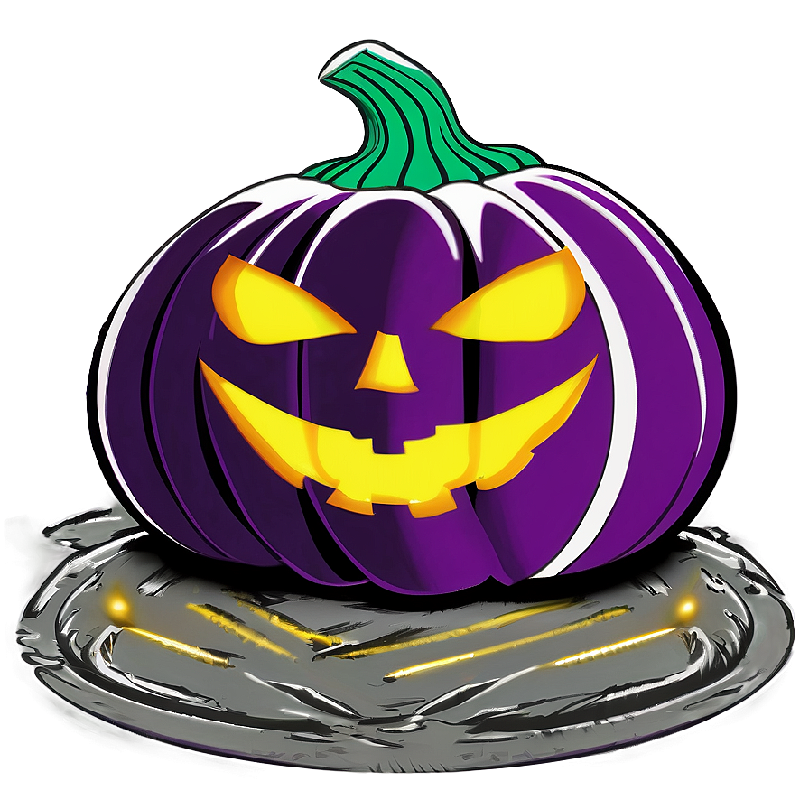 Gothic Pumpkin Outline Look Png Qam PNG Image