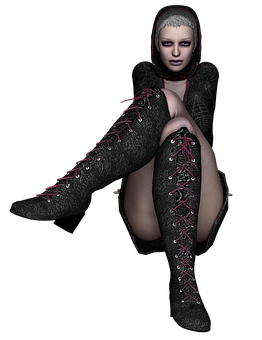 Gothic_ Style_3 D_ Render PNG Image