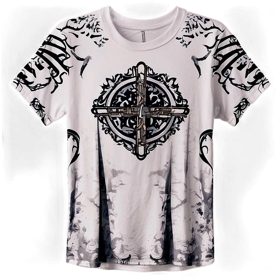 Gothic Style Graphic Tee Png 06272024 PNG Image